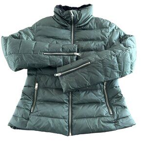 Zara Down Puffer - Dark Green